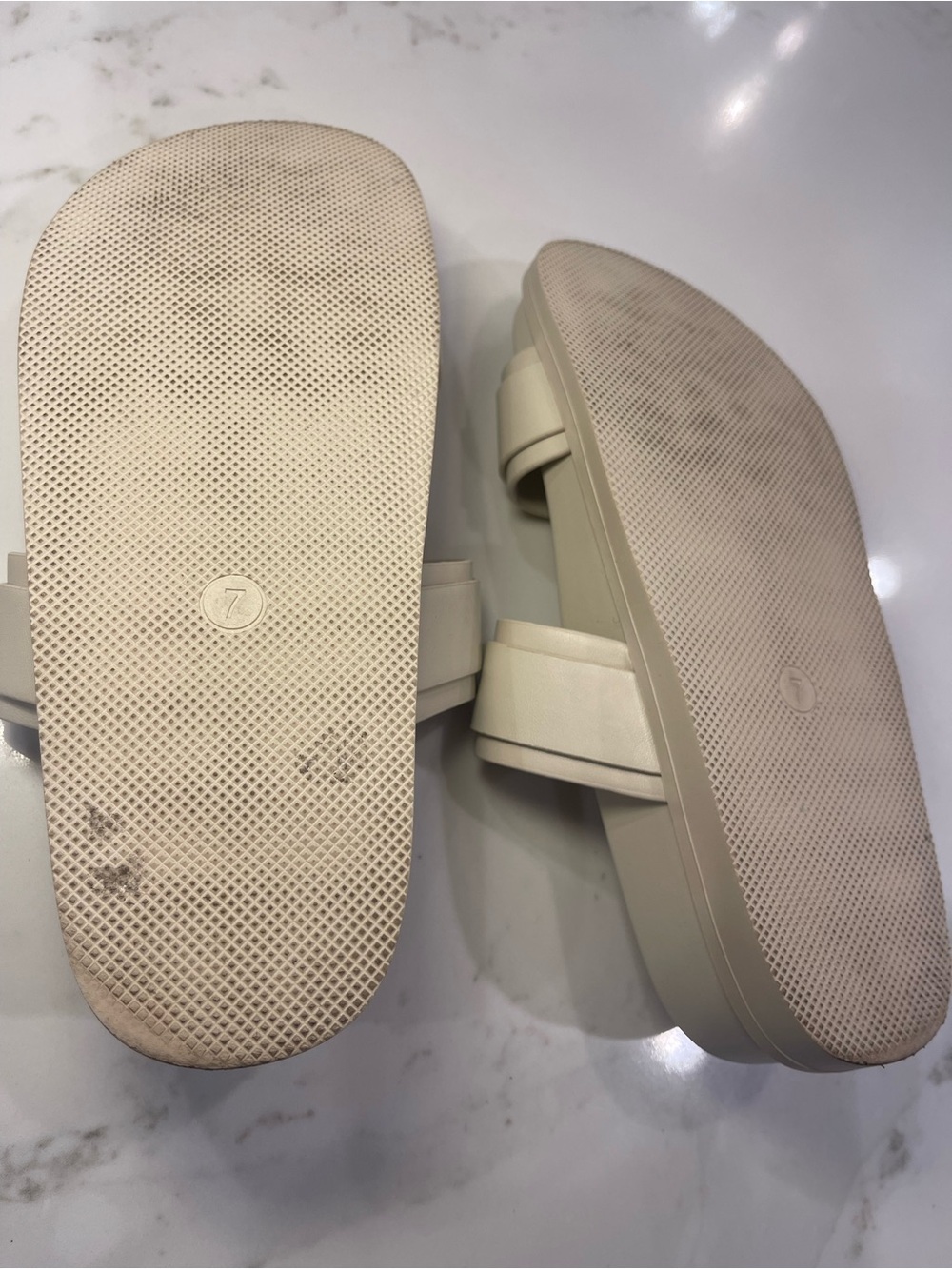 a.new.day Ivory Double Strap Slide Sandals - Picture 9 of 11